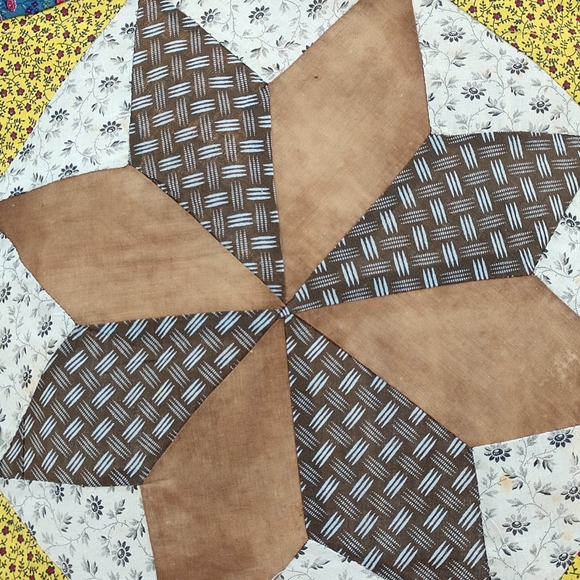 Vintage Patch Work Quilt Top - Picture 6 of 7